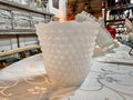 Fire King Milk Glass Hobnail Planter