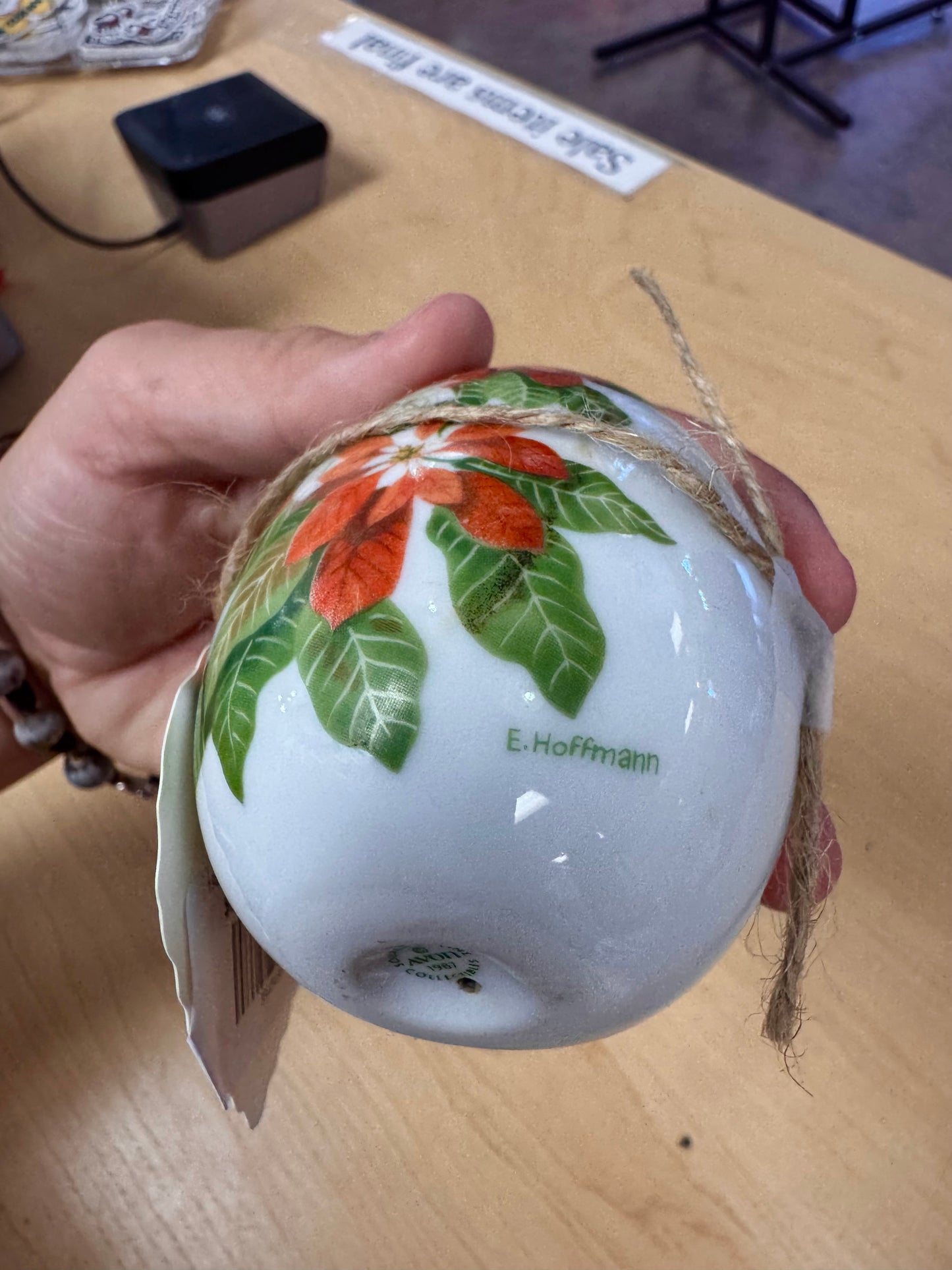 1987 Avon Winter's Treasure Porcelain Egg