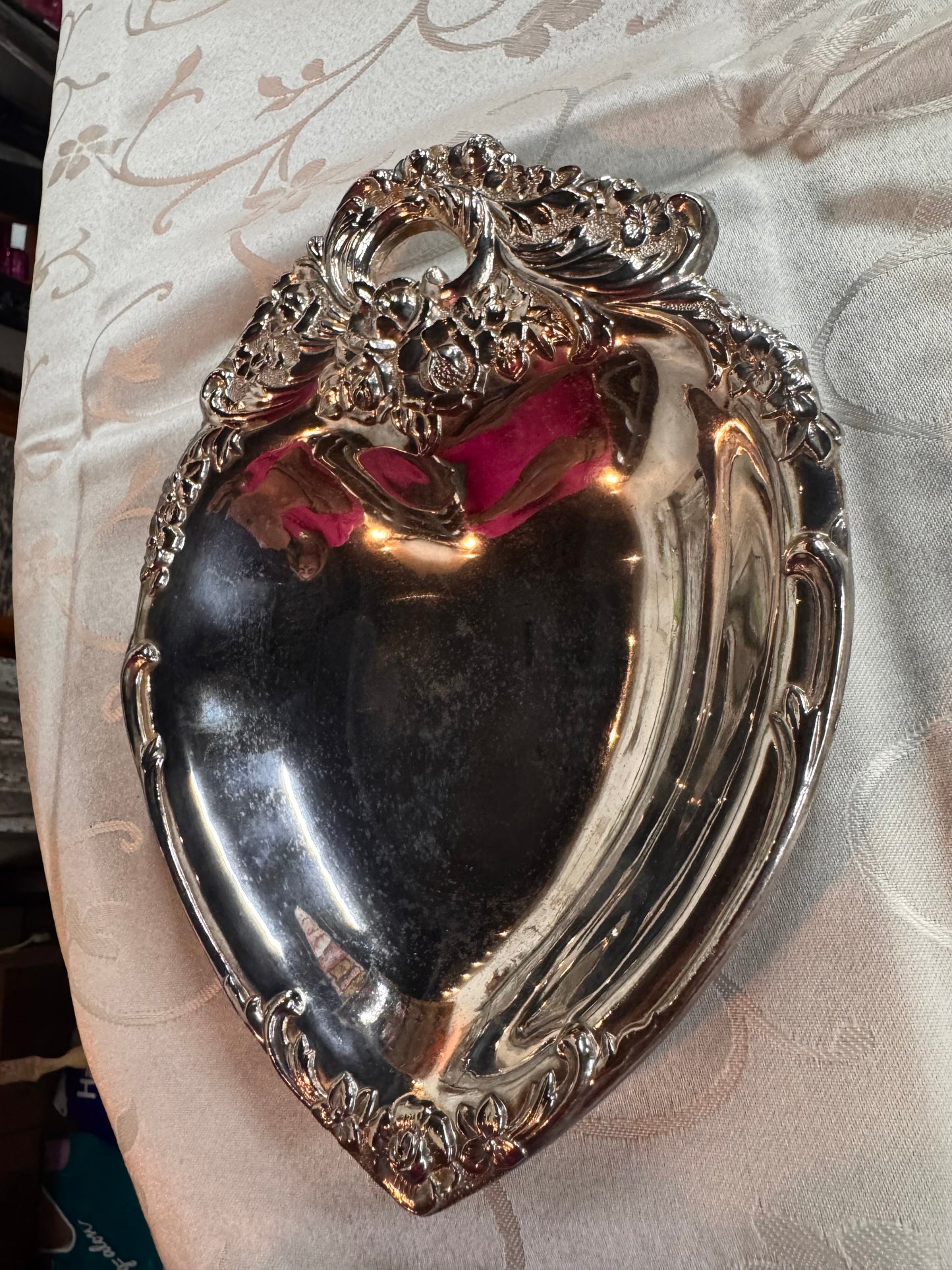Leonard Silver Plated Heart Candy Dish