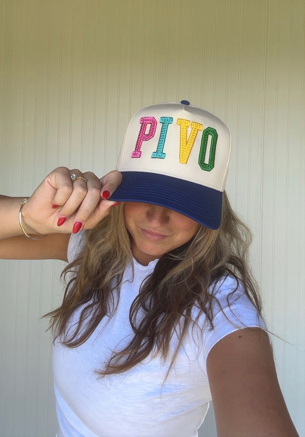 PIVO Puff Embroidery Canvas Cap