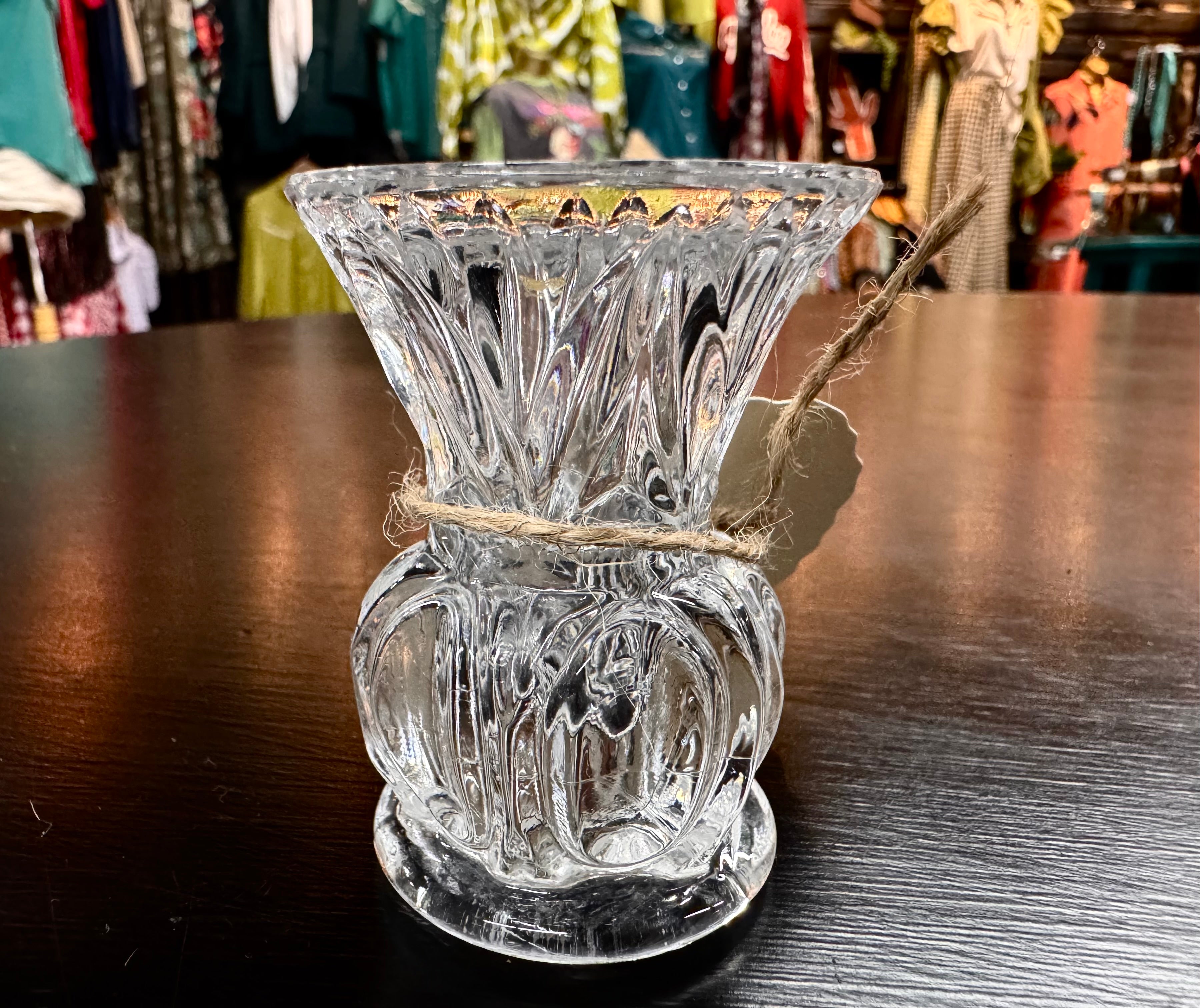 Glass Toothpick Holder/Small Bud Vase