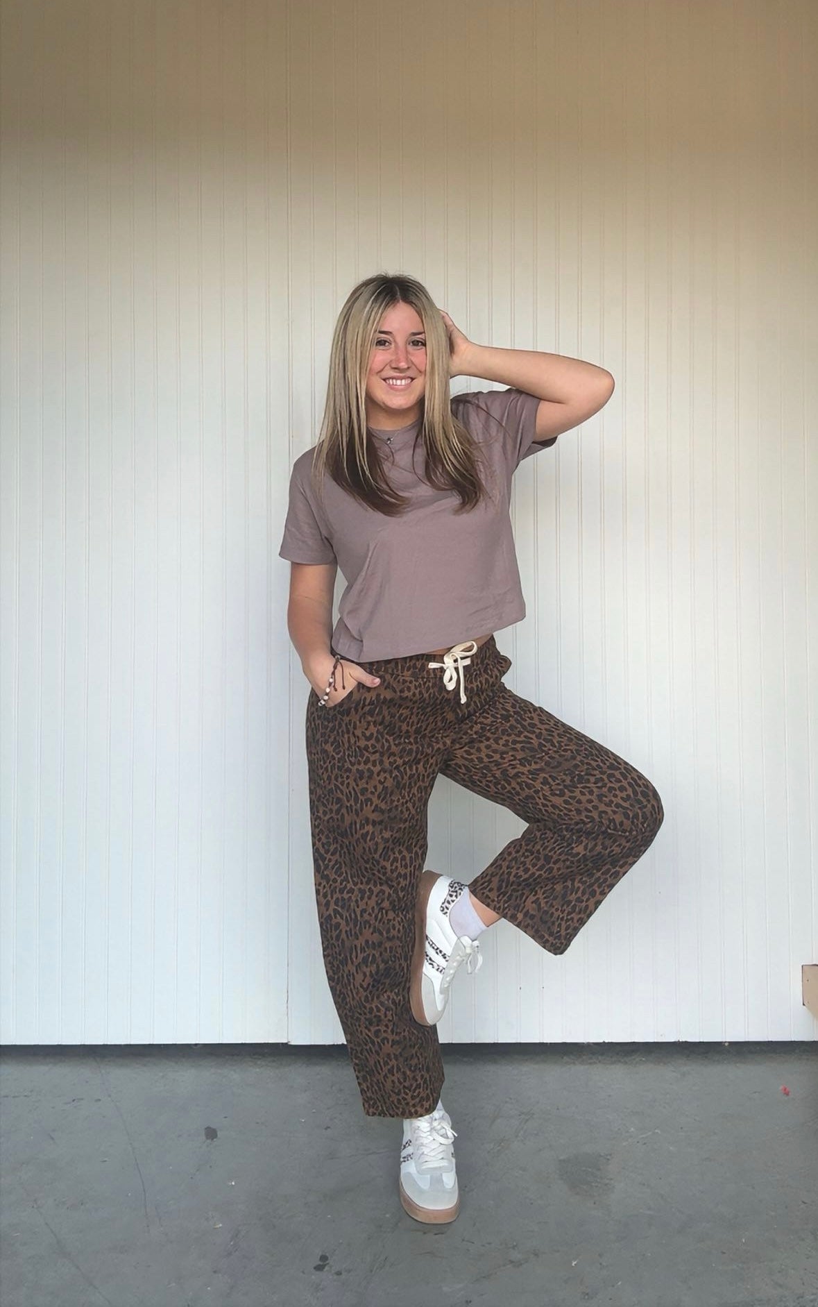 Brown Leopard Lounge Pant