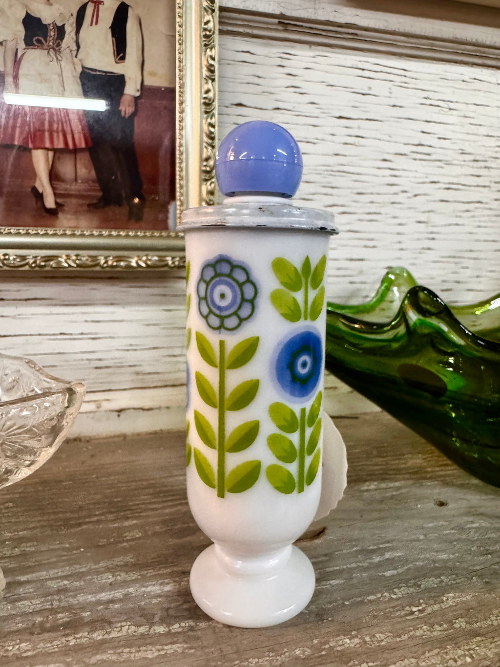Avon Dutch Treat Demi-Cup Milk Glass