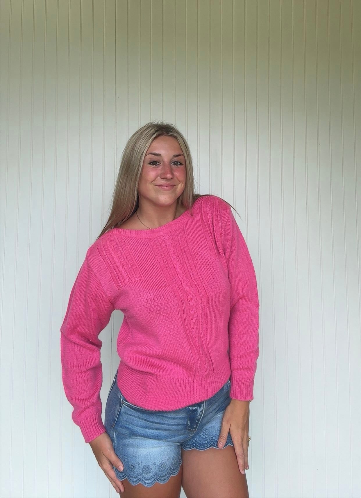 Vtg Hunters Glen Cable Knit Pullover Sweater