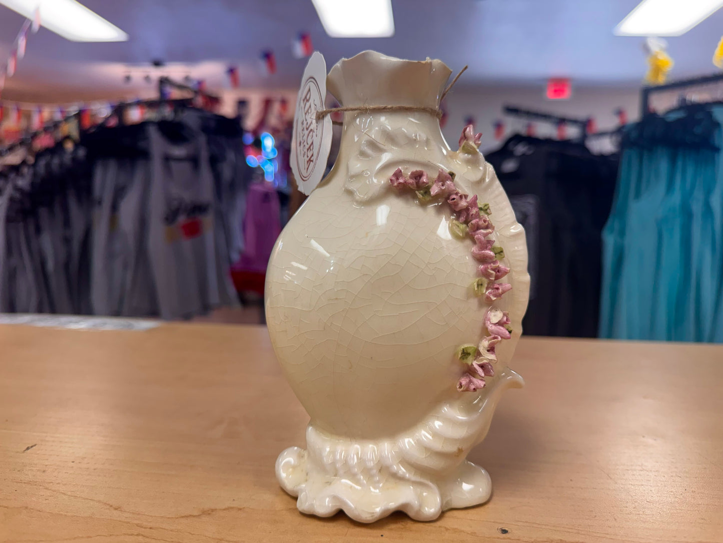 Vintage Glazed Ceramic Vase