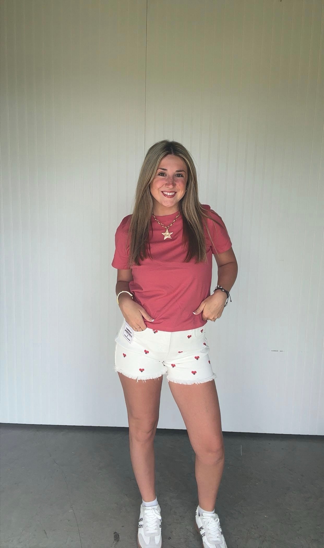 Risen flower shorts
