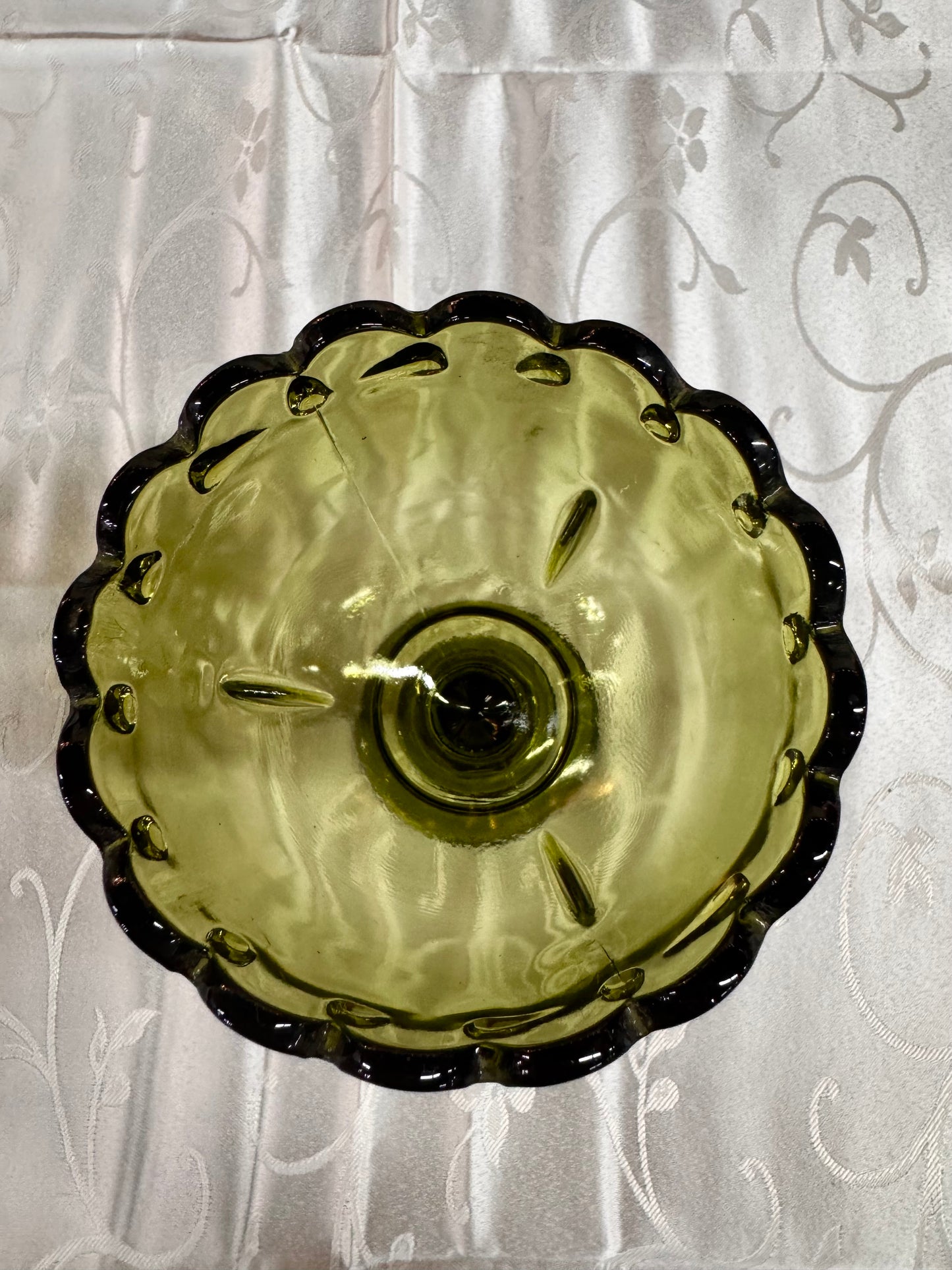 Vtg Indiana Glass Company Glass Compote