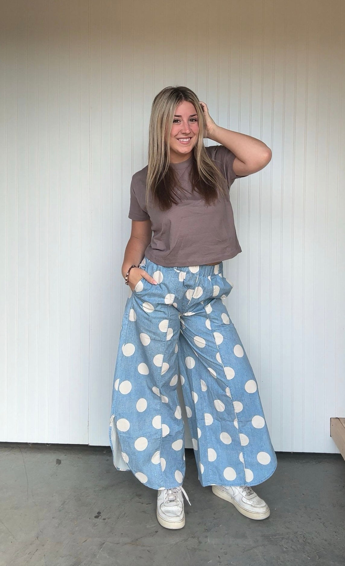 Denim Washed Dot Relaxed Fit
