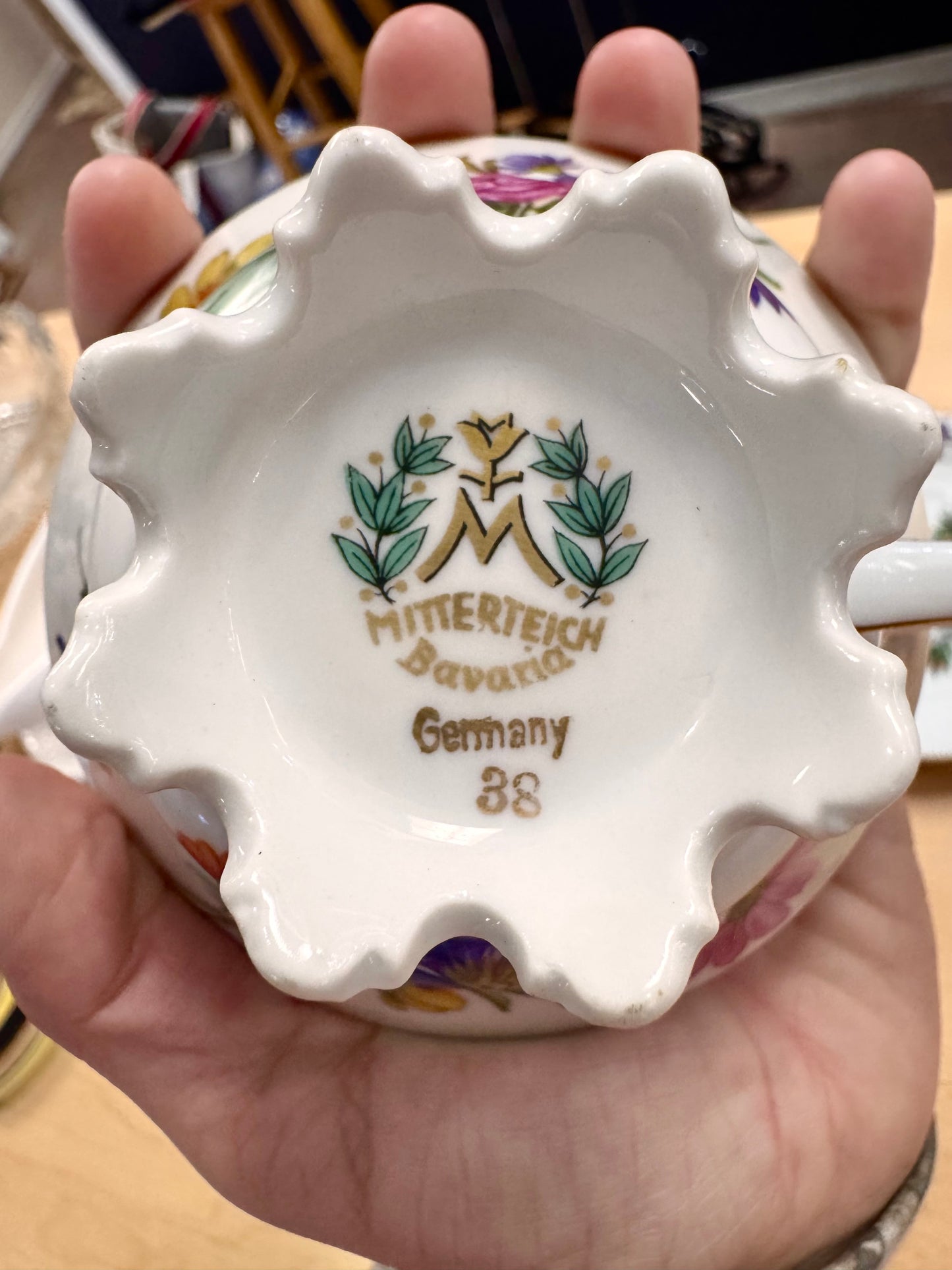 Mitterteich Porcelain Teacup & Saucer Set