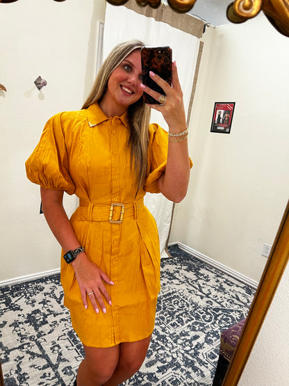 114 b dress mustard