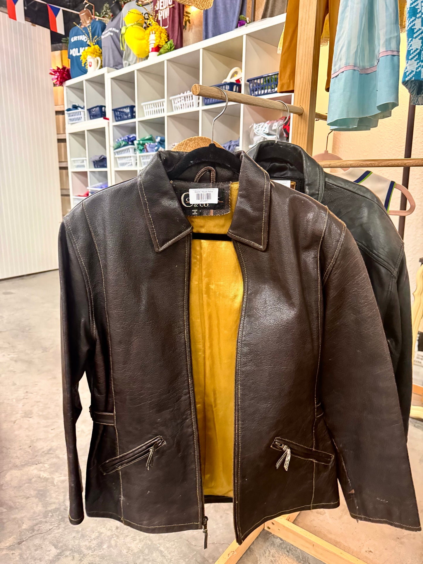 Vintage 90s Colebrook & Co Leather Jacket