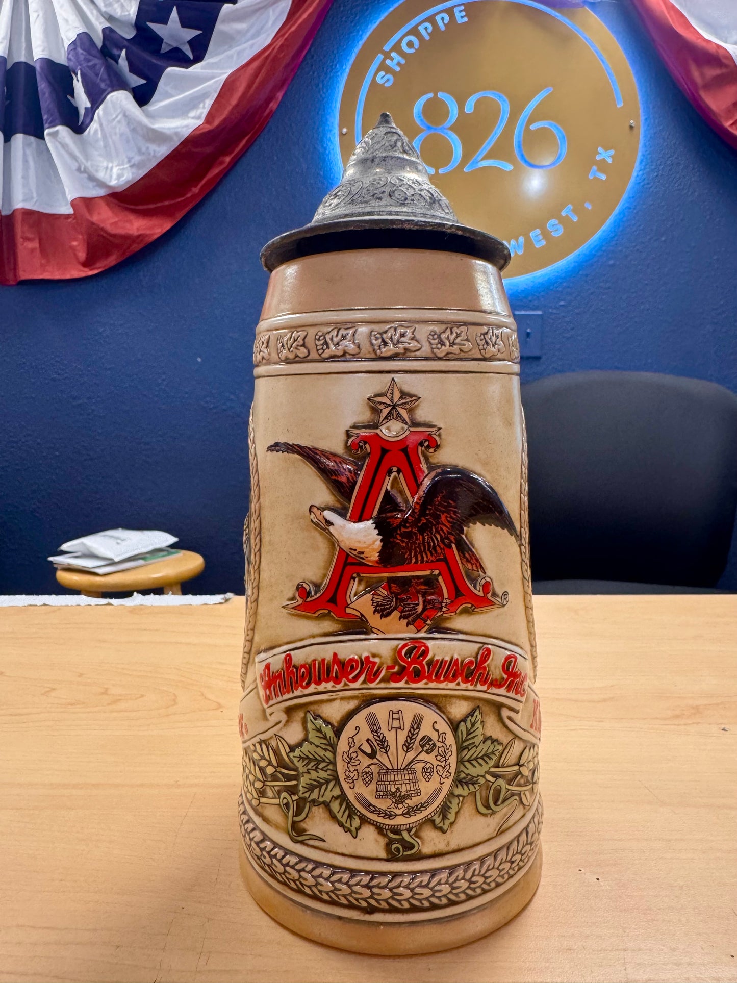 Limited Edition "D" Series Budweiser Beer Stein