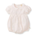 Baby Girl Muslin Collar Bubble Romper