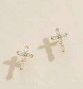 Crystal Cross Stud