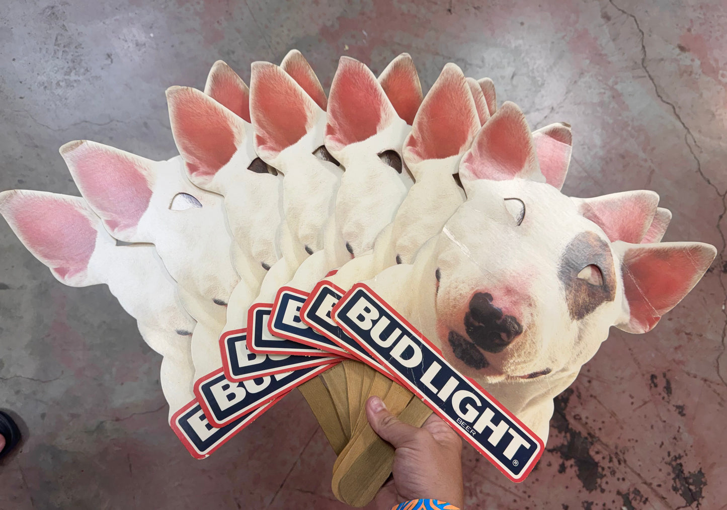 1987 Spuds MacKenzie Budlight Han Fan Mask