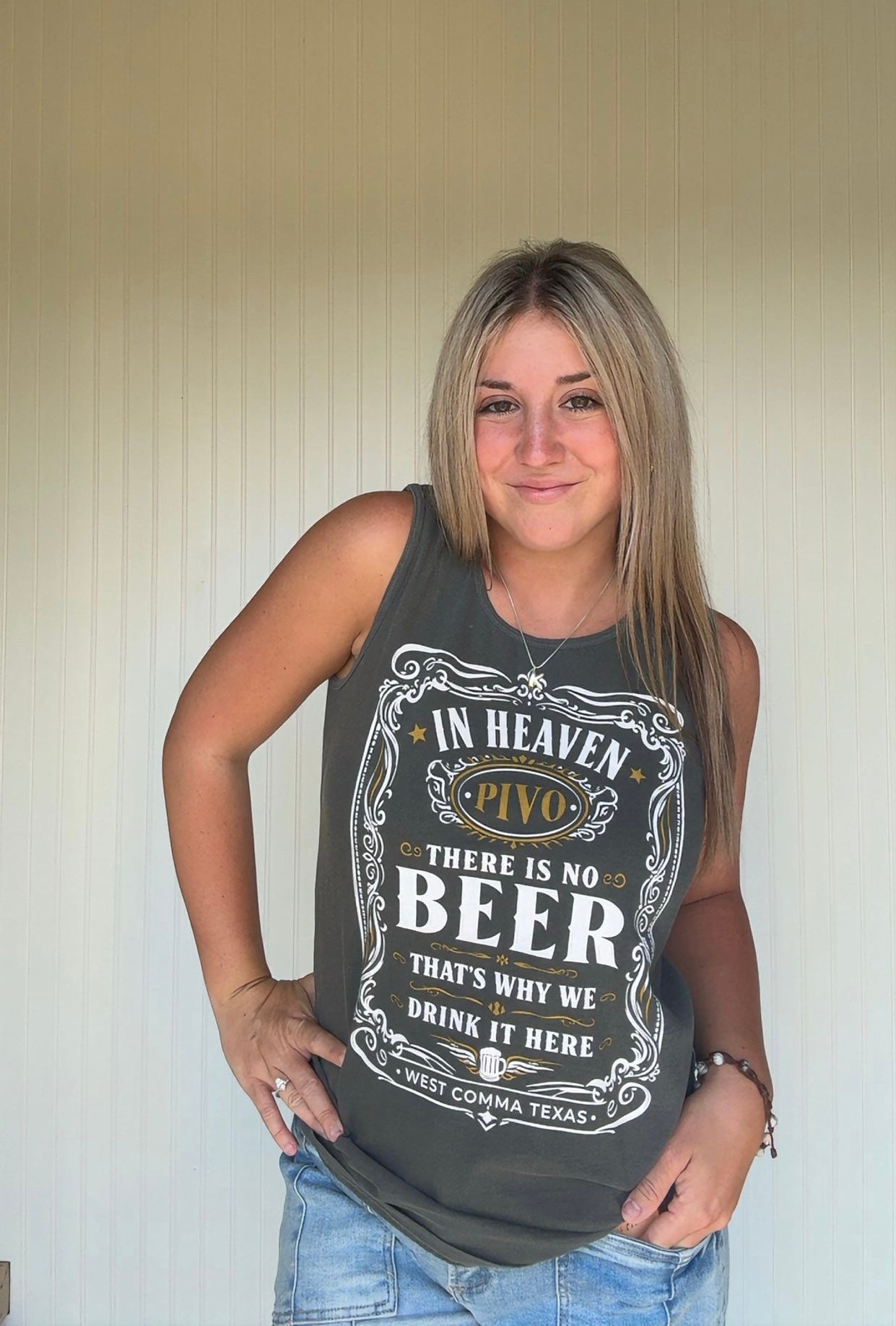 In Heaven There Is No Beer Comfort Color tank