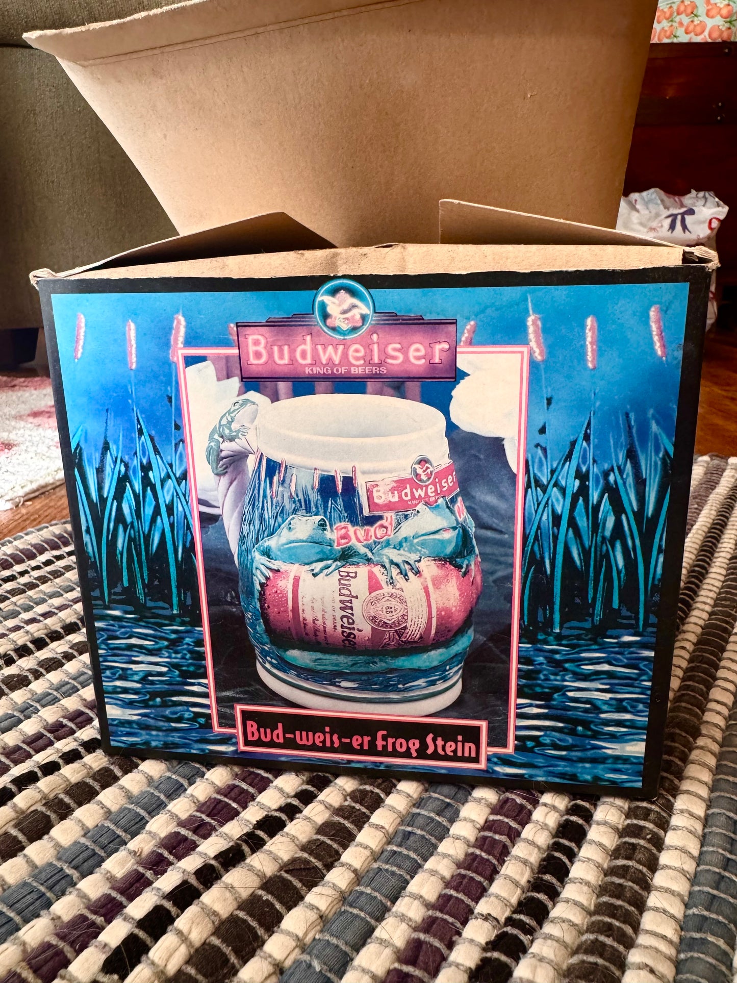 1996 Bud-Weis-Er Frog Stein