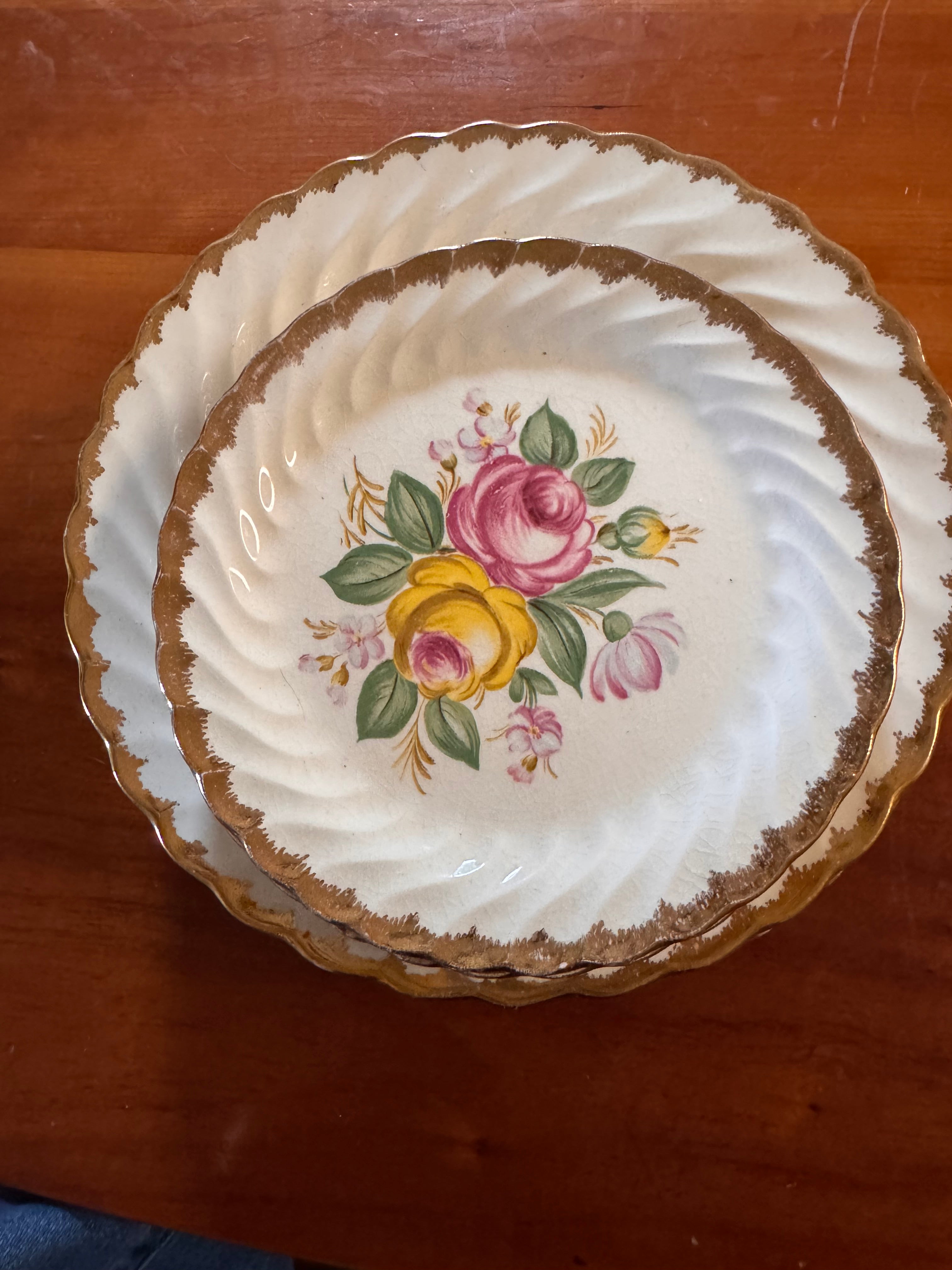 22K Gold Quban Royal Salad Plate