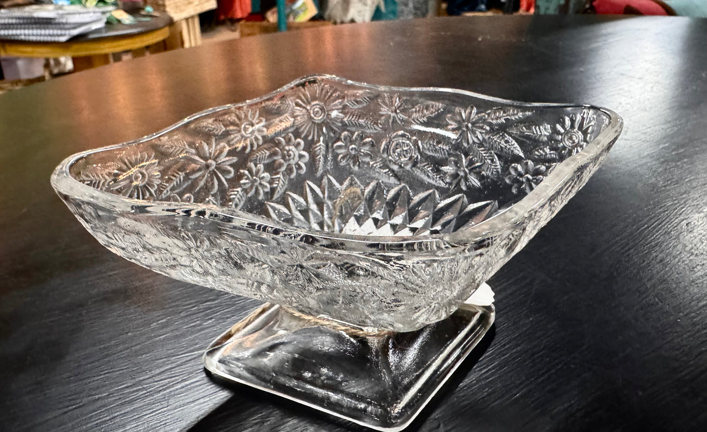 Indiana Glass Pineapple & Flora Compote