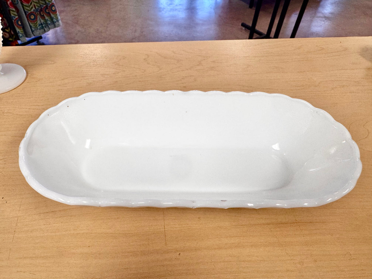 1960s Indiana Glass Milk Glass Relish Dish