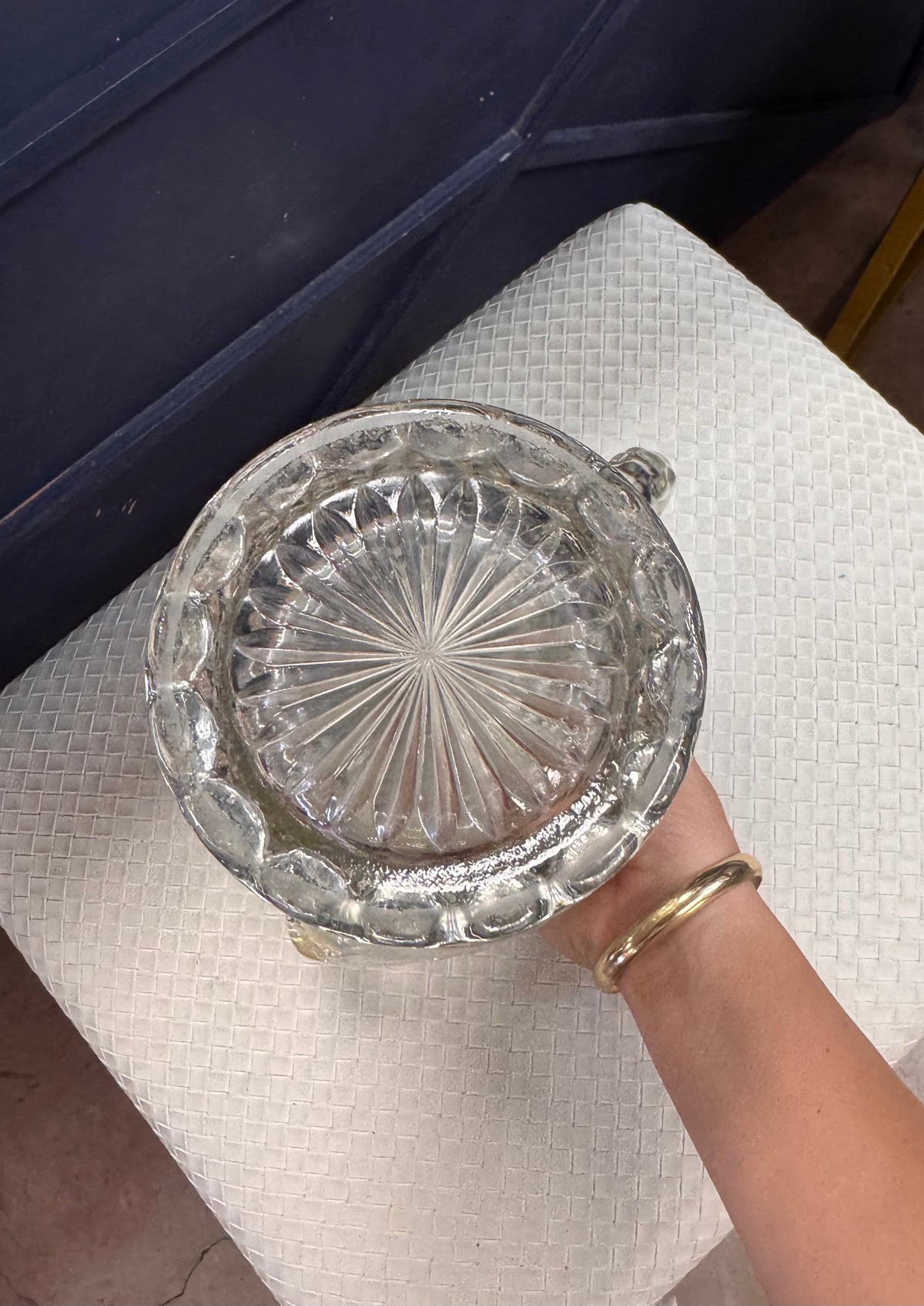 Wexford Diamond-Cut Glass Pitcher