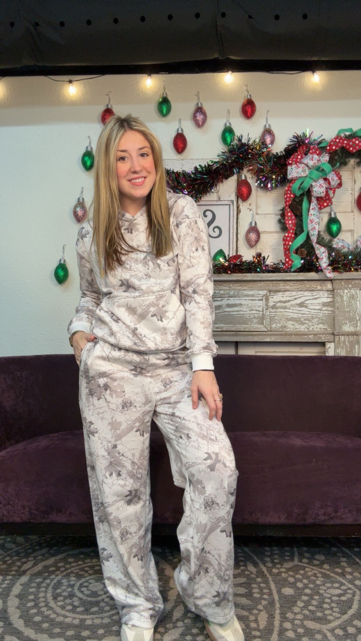 Camo Plant Hooded Set