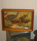 Vtg 50’s Lithograph “Horned Hereford”