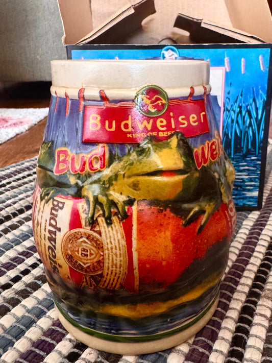 1996 Bud-Weis-Er Frog Stein