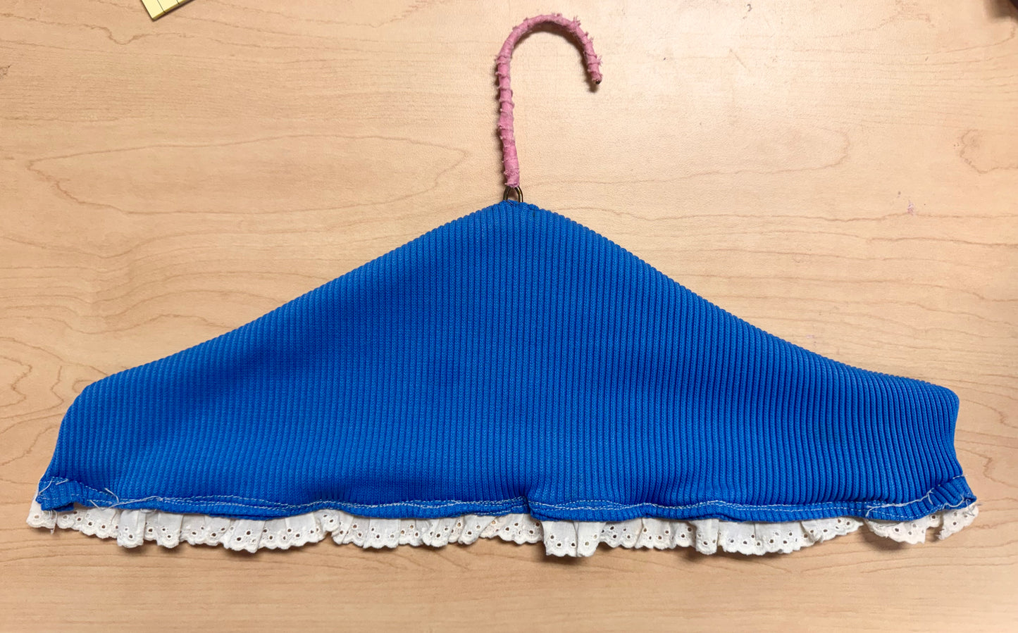 Handmade 1970s Covered Sailboat Hanger