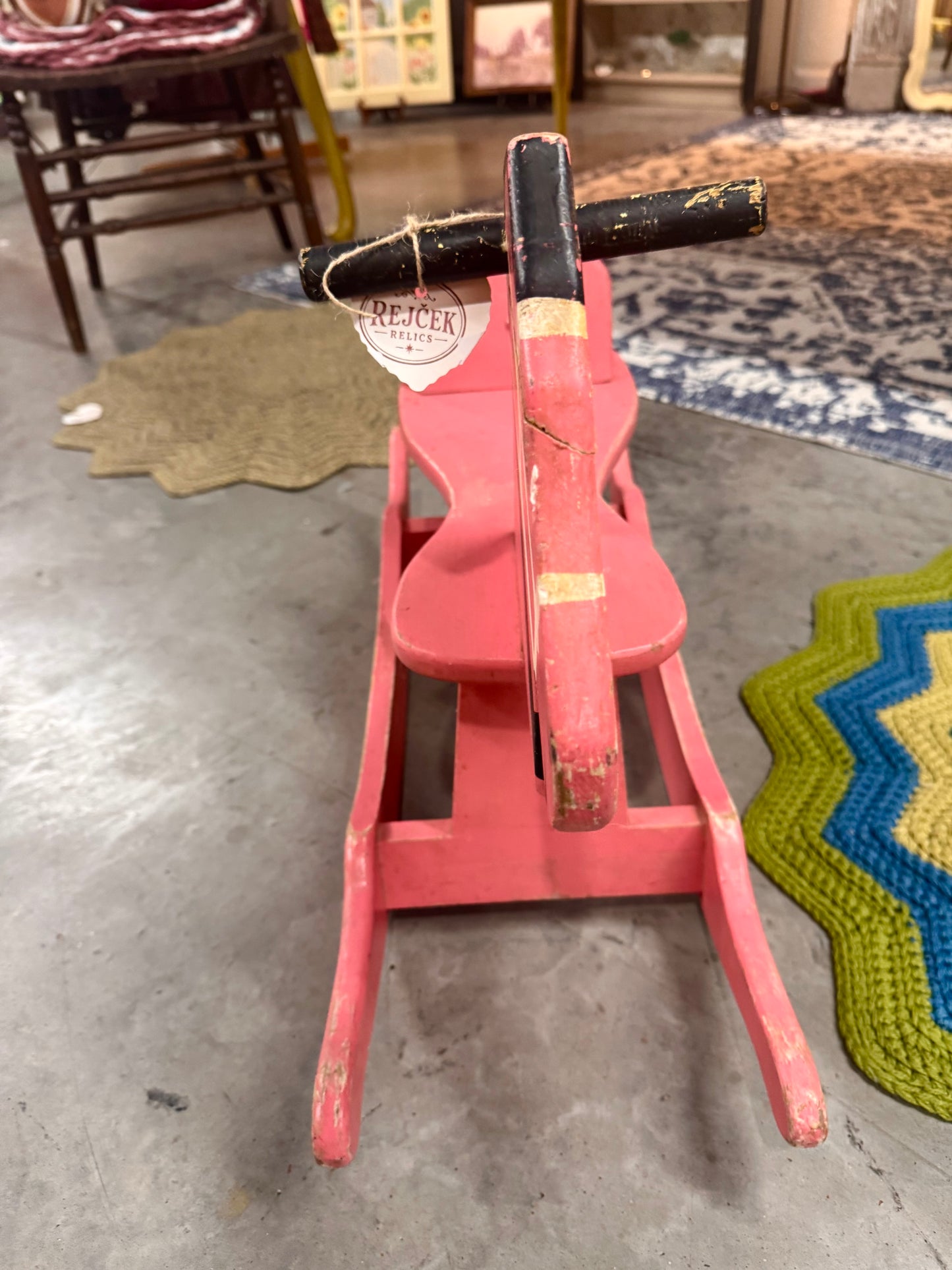 1940s Wooden Rocking Horse