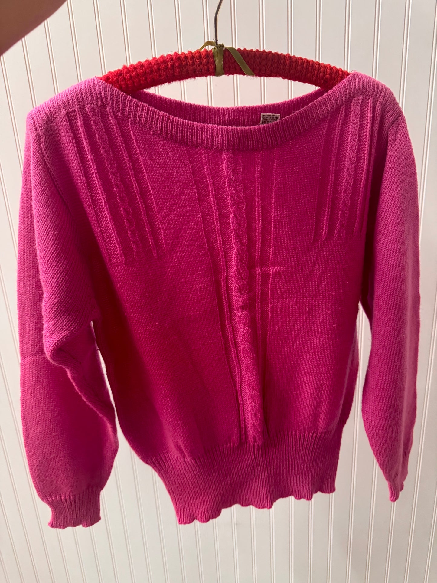 Vtg Hunters Glen Cable Knit Pullover Sweater
