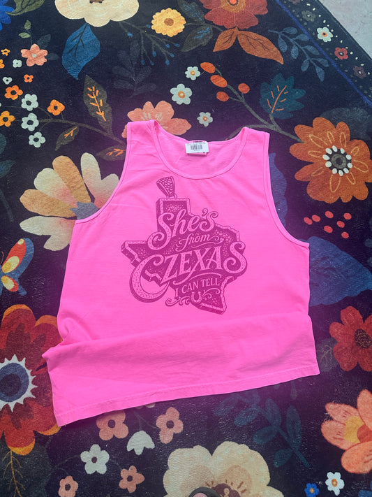 She's From Czexas Comfort Colors Tank