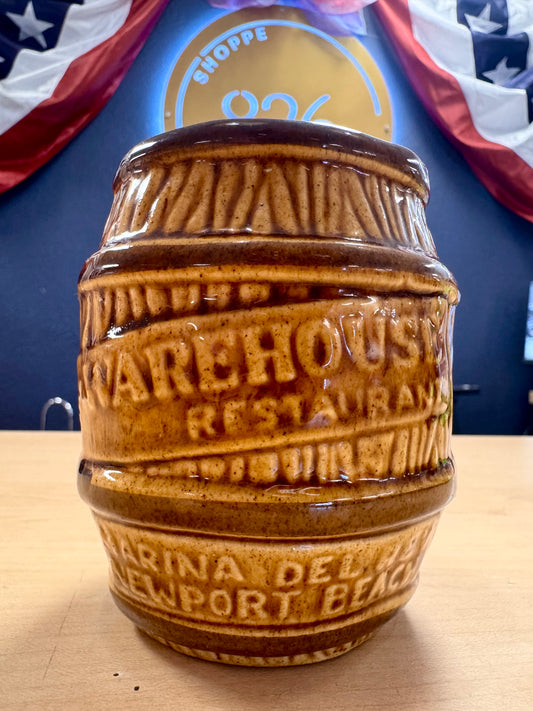 Marina Del Rey Brown Barrel of Rum Tiki Mug