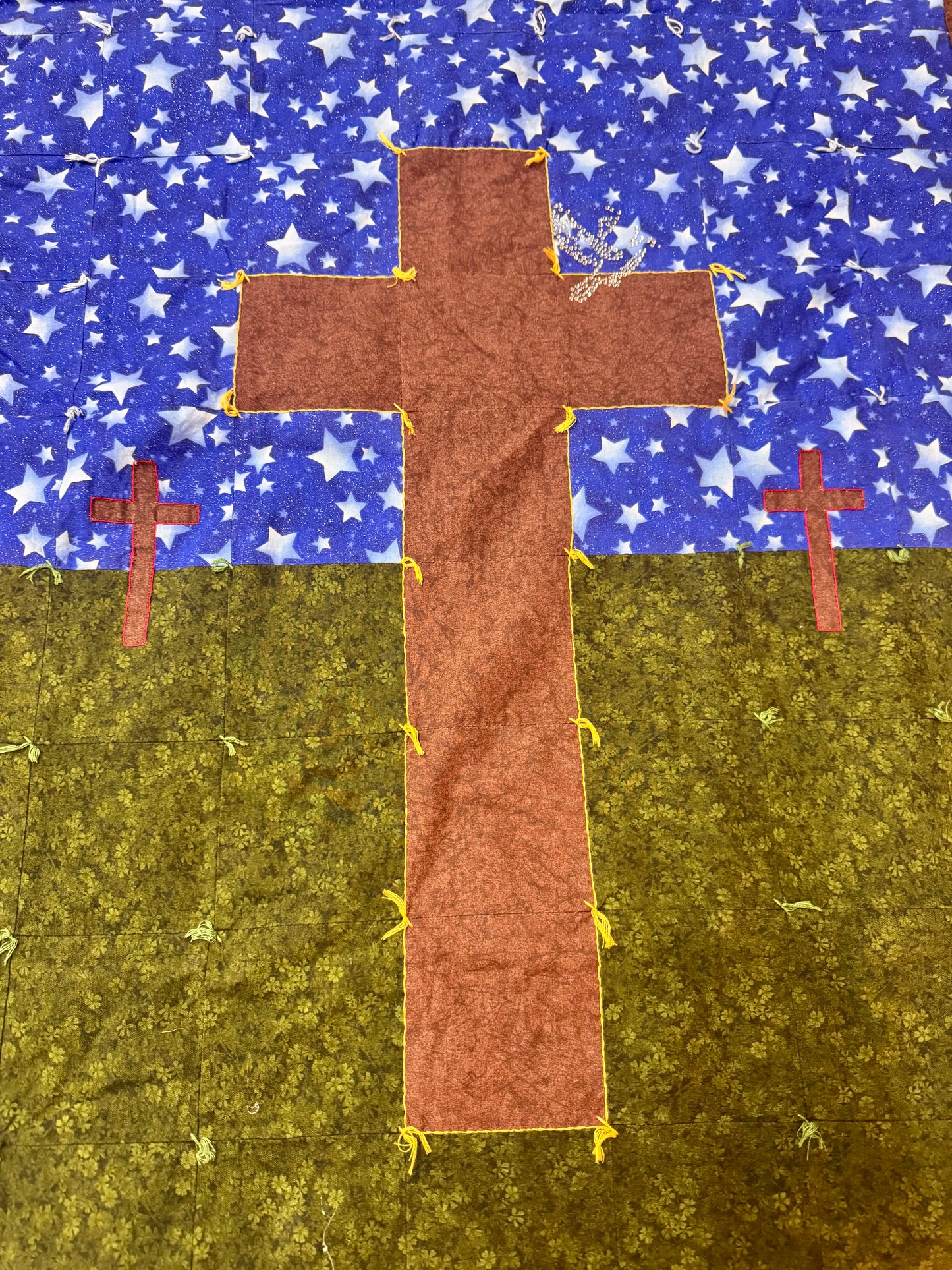Handmade Quilted Calvary Blanket