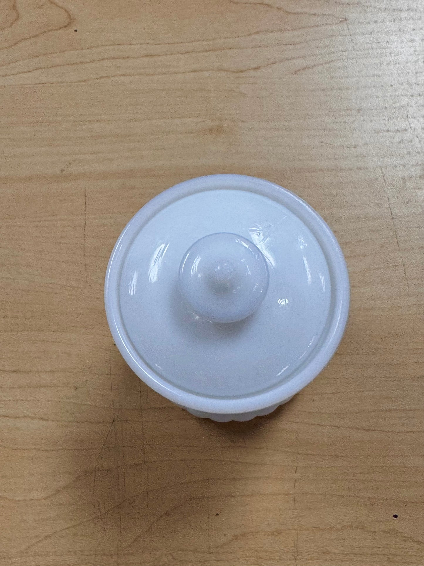 1950s Hazel Atlas Milk Glass Condiment Jar