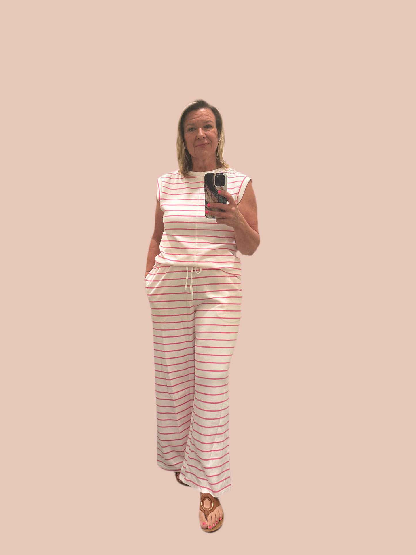 Casual Wide Leg Pant Set