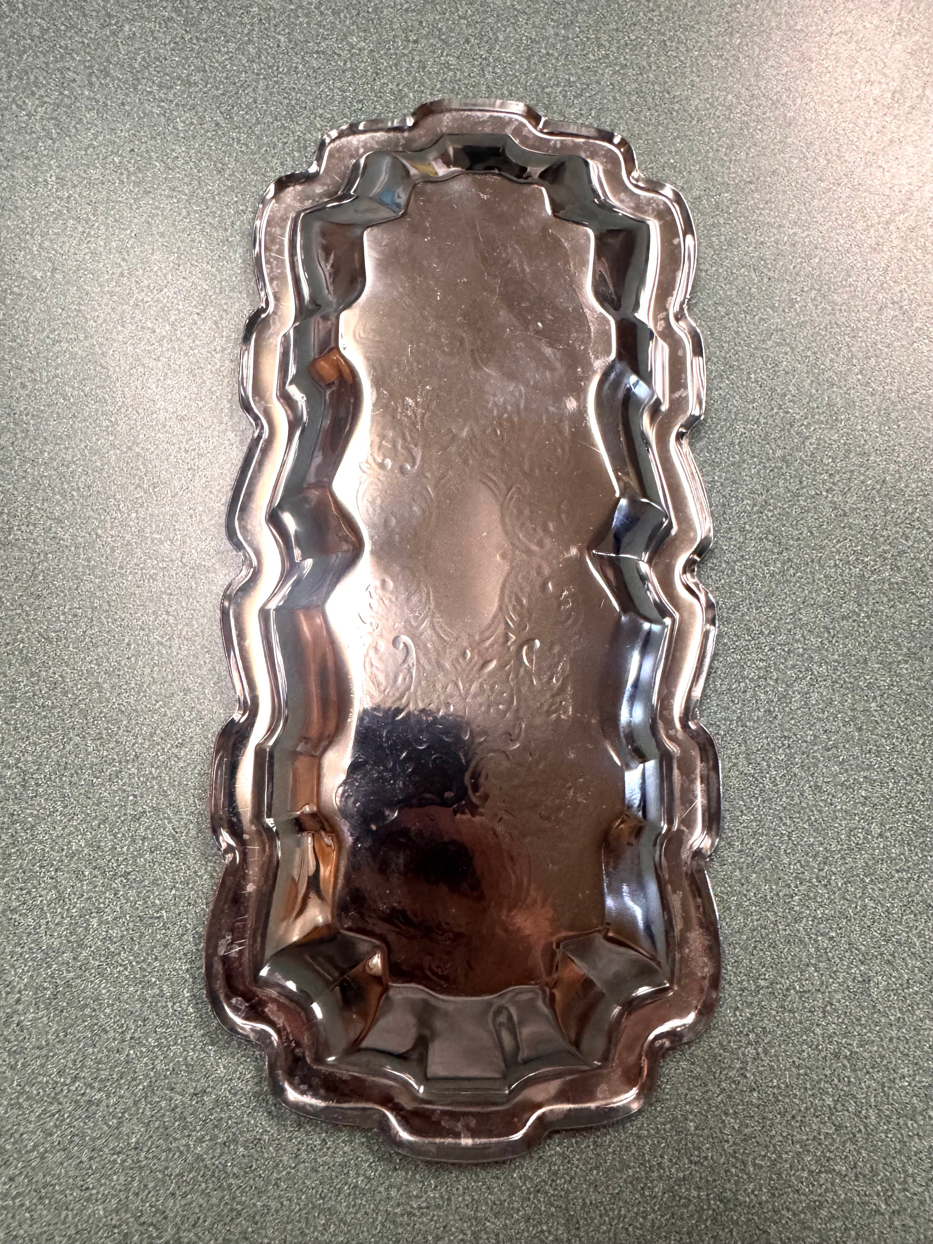 Silver English Chippendale Hostess Tray