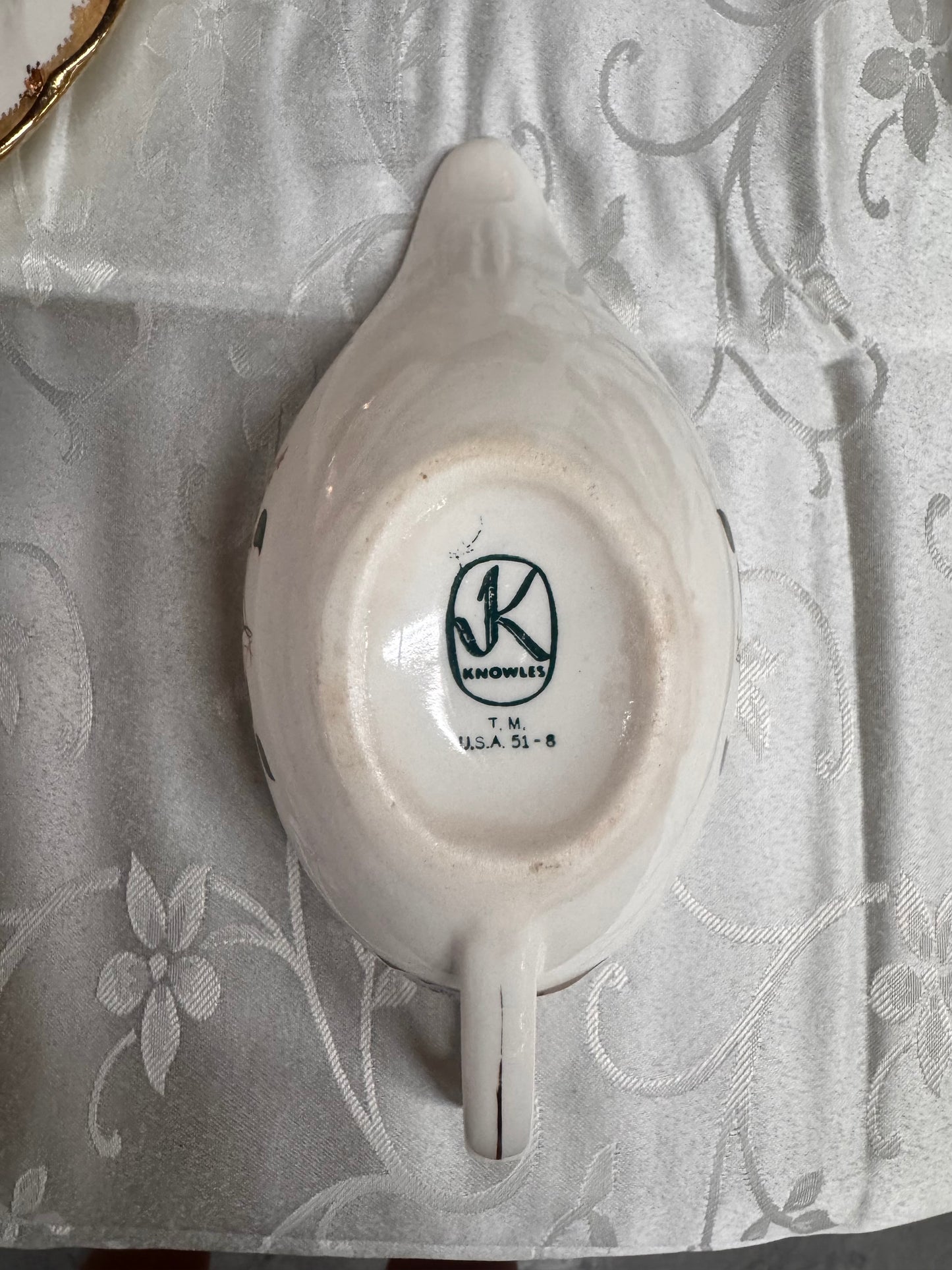Knowles Forsynthia Creamer/Gravy Boat