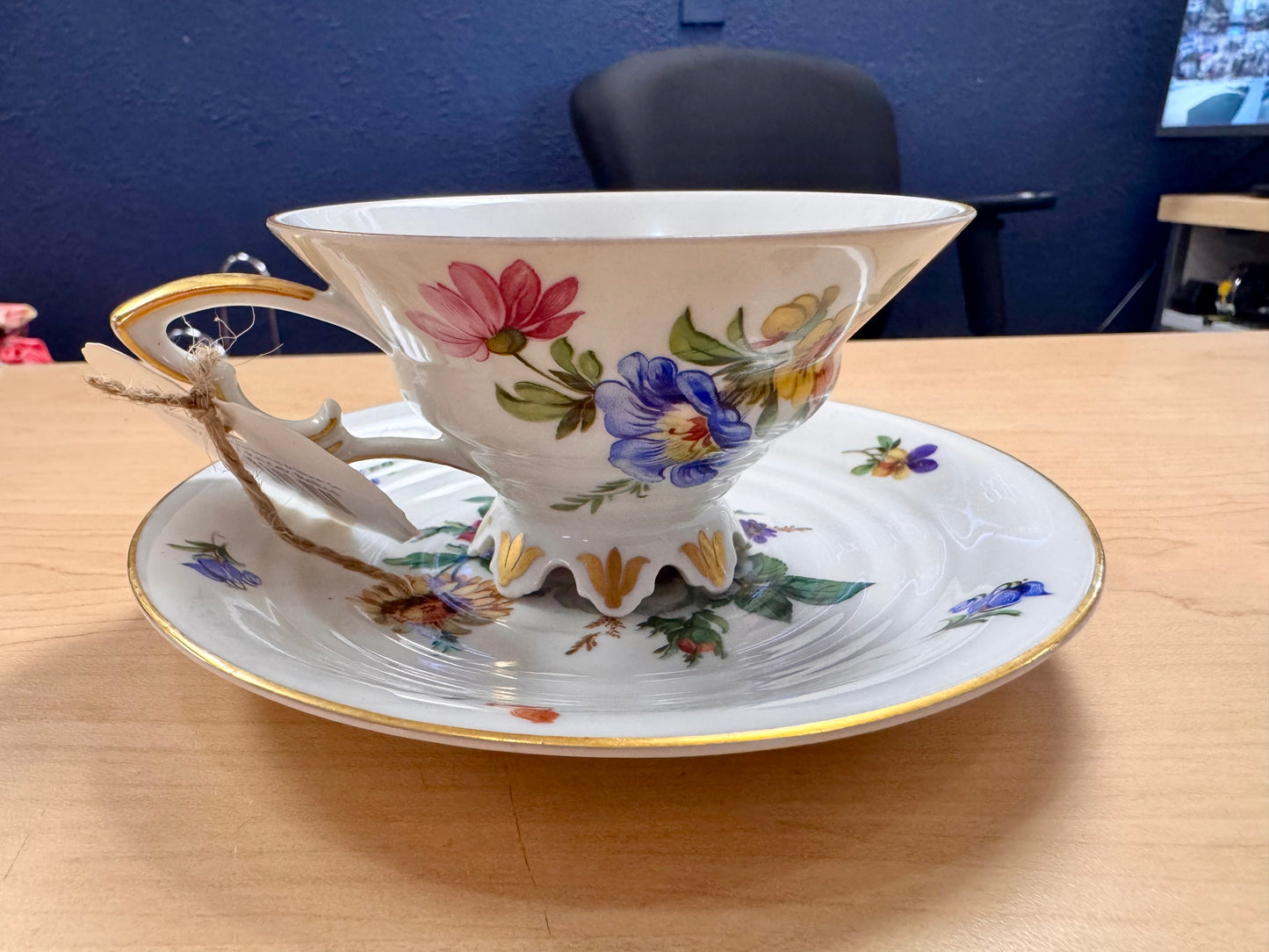 Mitterteich Porcelain Teacup & Saucer Set