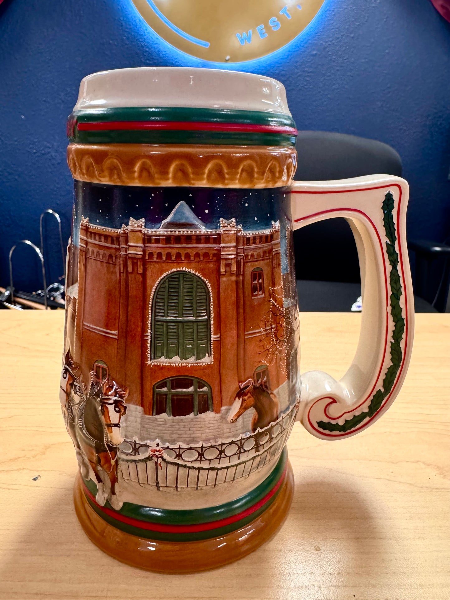 1997 Budweiser Home for the Holidays Stein