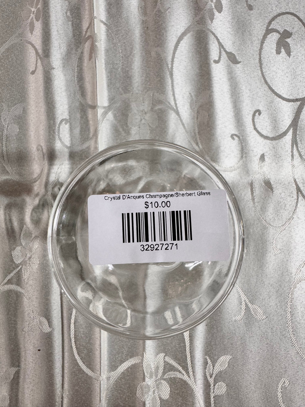 Crystal D'Acques Champagne/Sherbert Glass