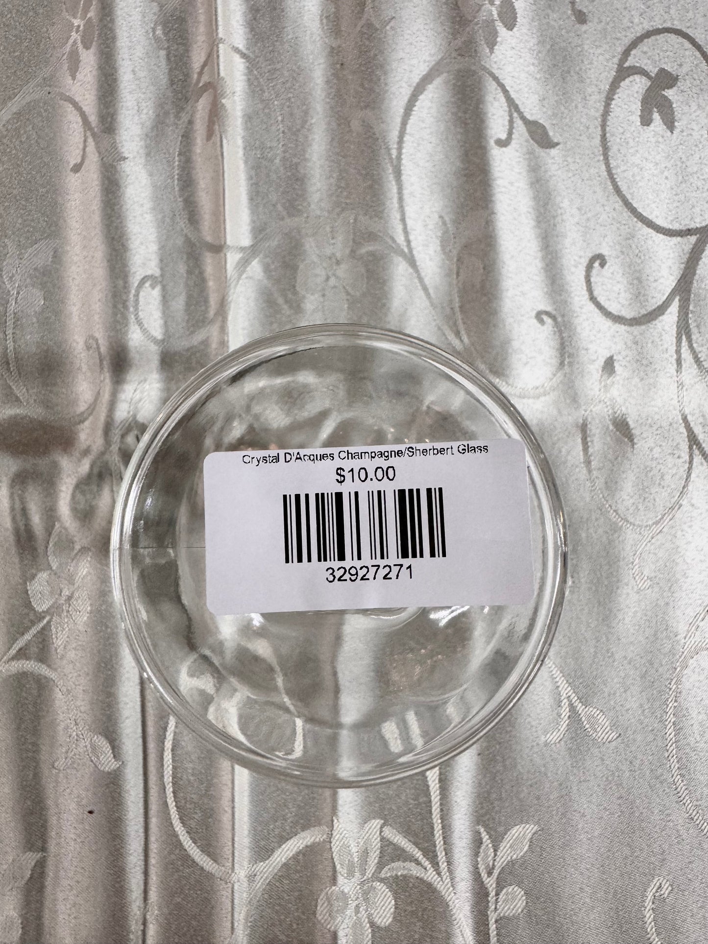 Crystal D'Acques Champagne/Sherbert Glass