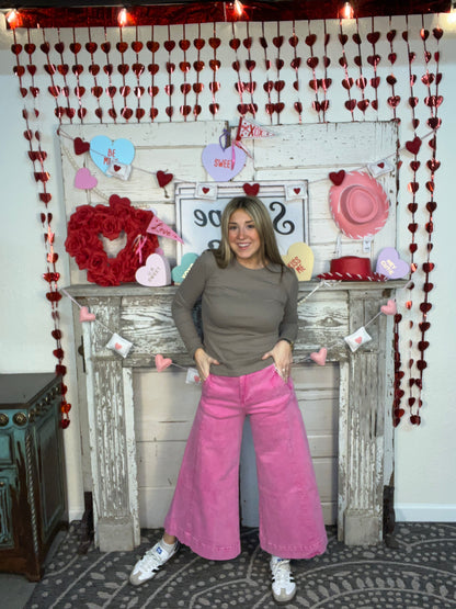 Hot Pink Culottes