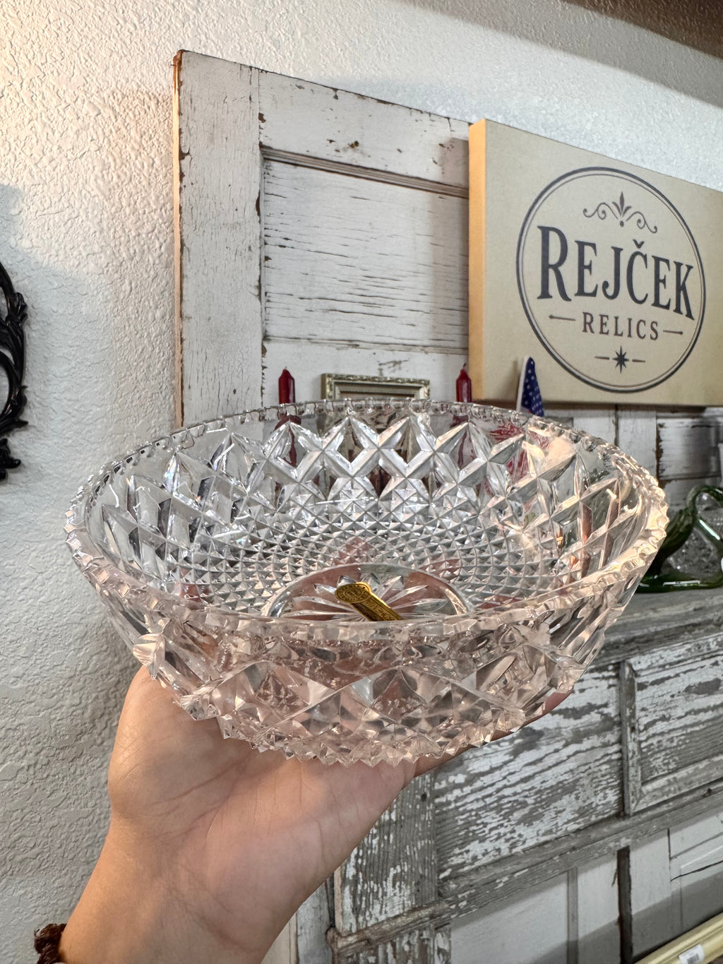 Czechoslovakia Hand-cut Bohemia Crystal Bowl