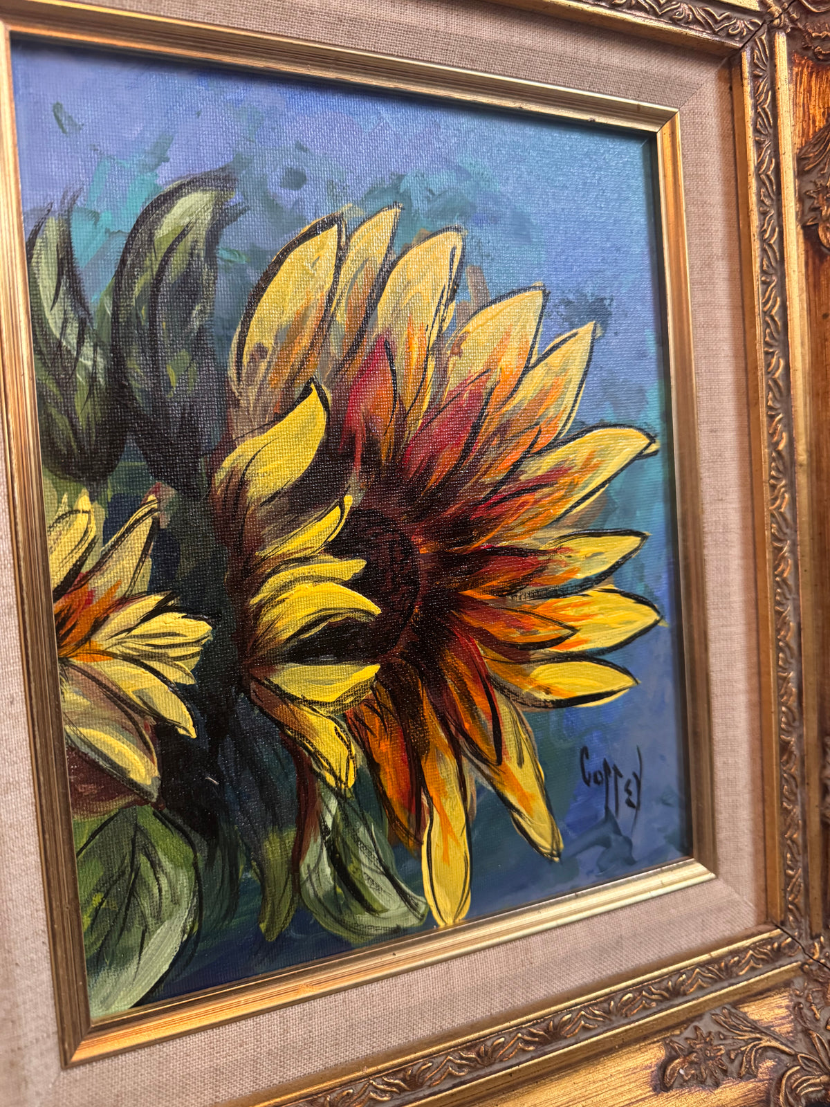 Original Hand-painted Sunflower Painting