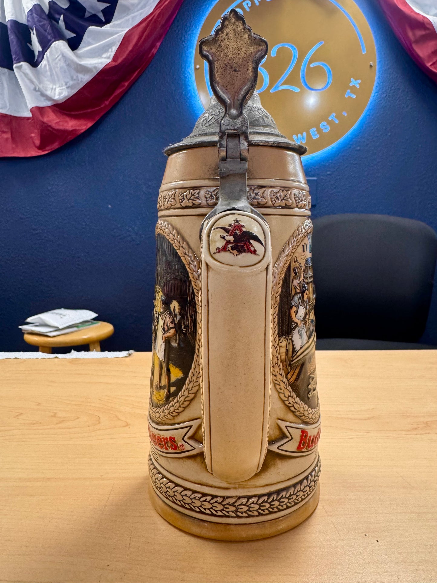 Limited Edition "D" Series Budweiser Beer Stein