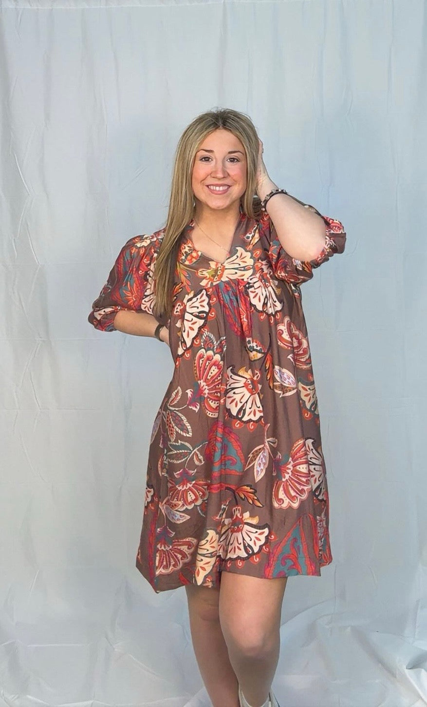 Paisley Floral Dress