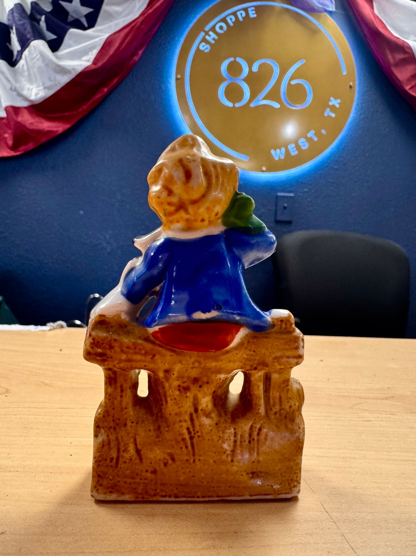 1945 Boy Playing Violin Porcelain Figurine