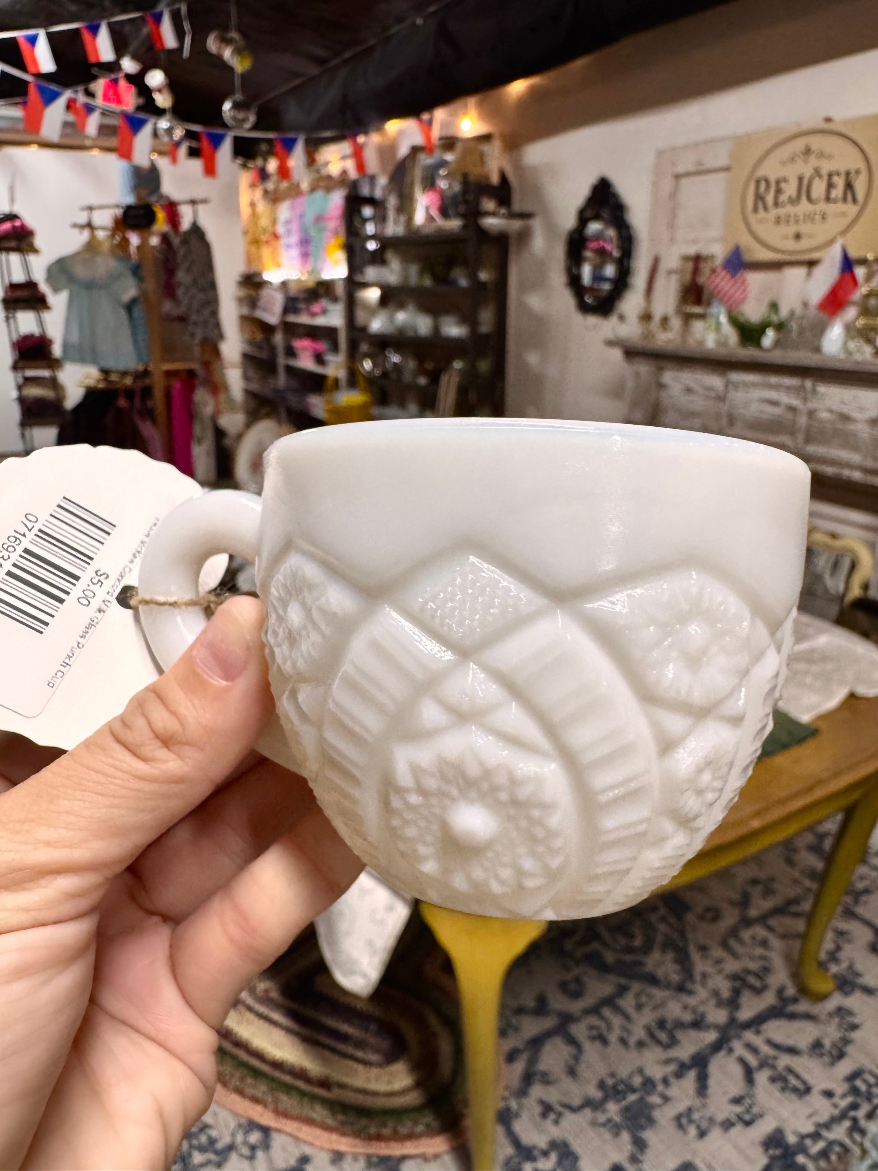 1950s McKee Concord Milk Glass Punch Cup