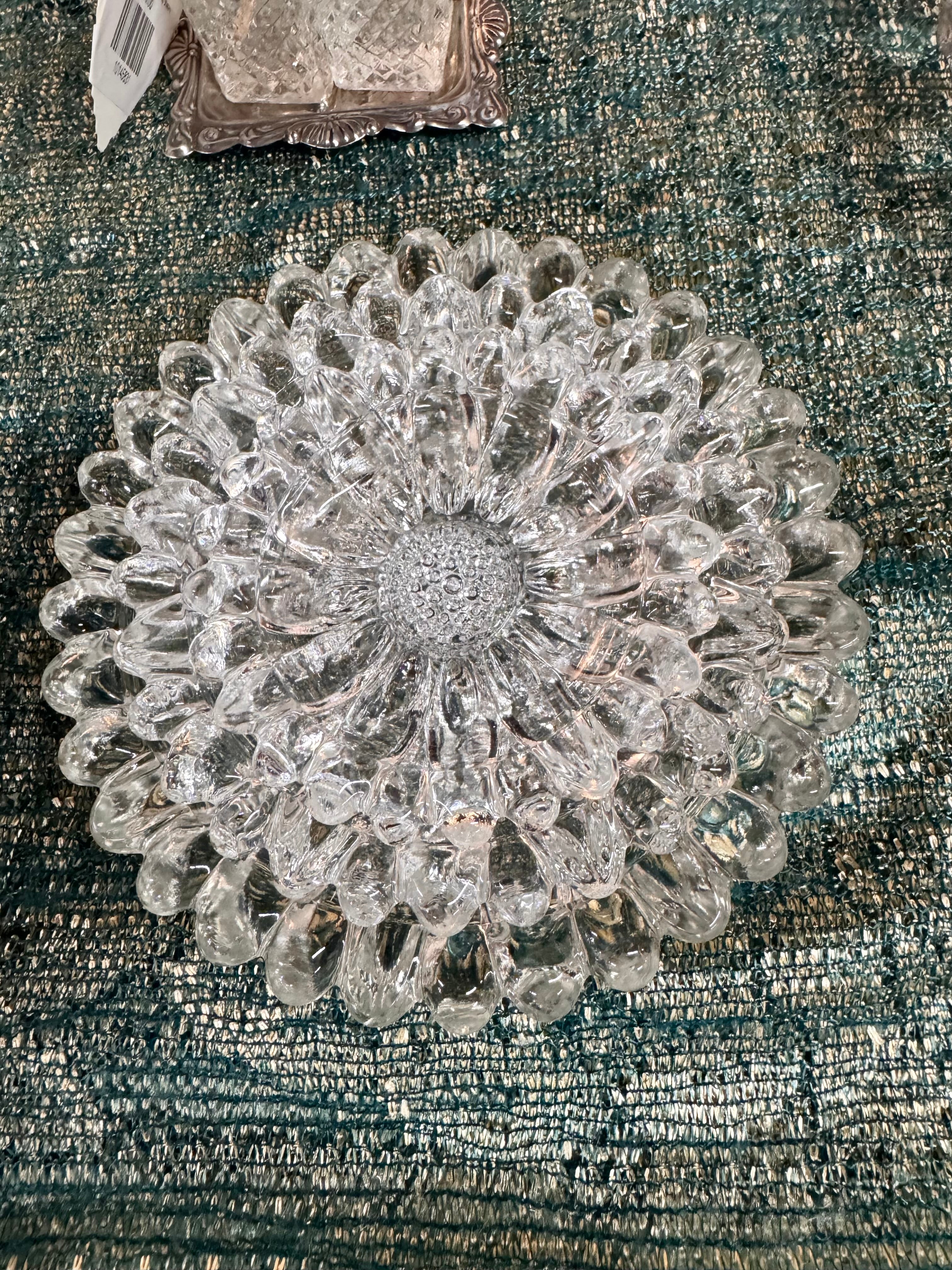 Crystal Hazel Atlas Nesting Glass Ashtray Set